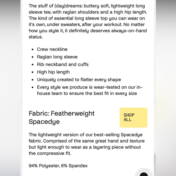 Beyond Yoga Featherweight Daydreamer Crew Neck Long Sleeve Shirt Size XS - Picture 3 of 9